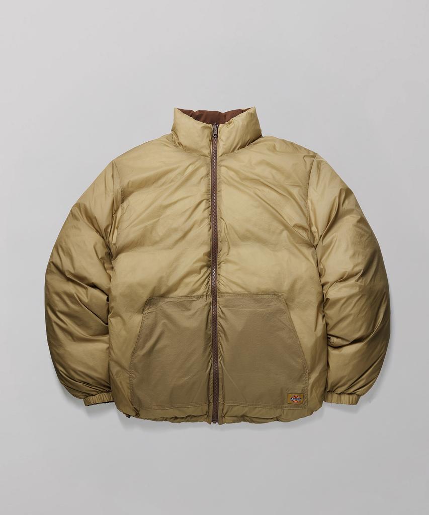 Dickies Двусторонняя тяжелая пуховая куртка Коричневая