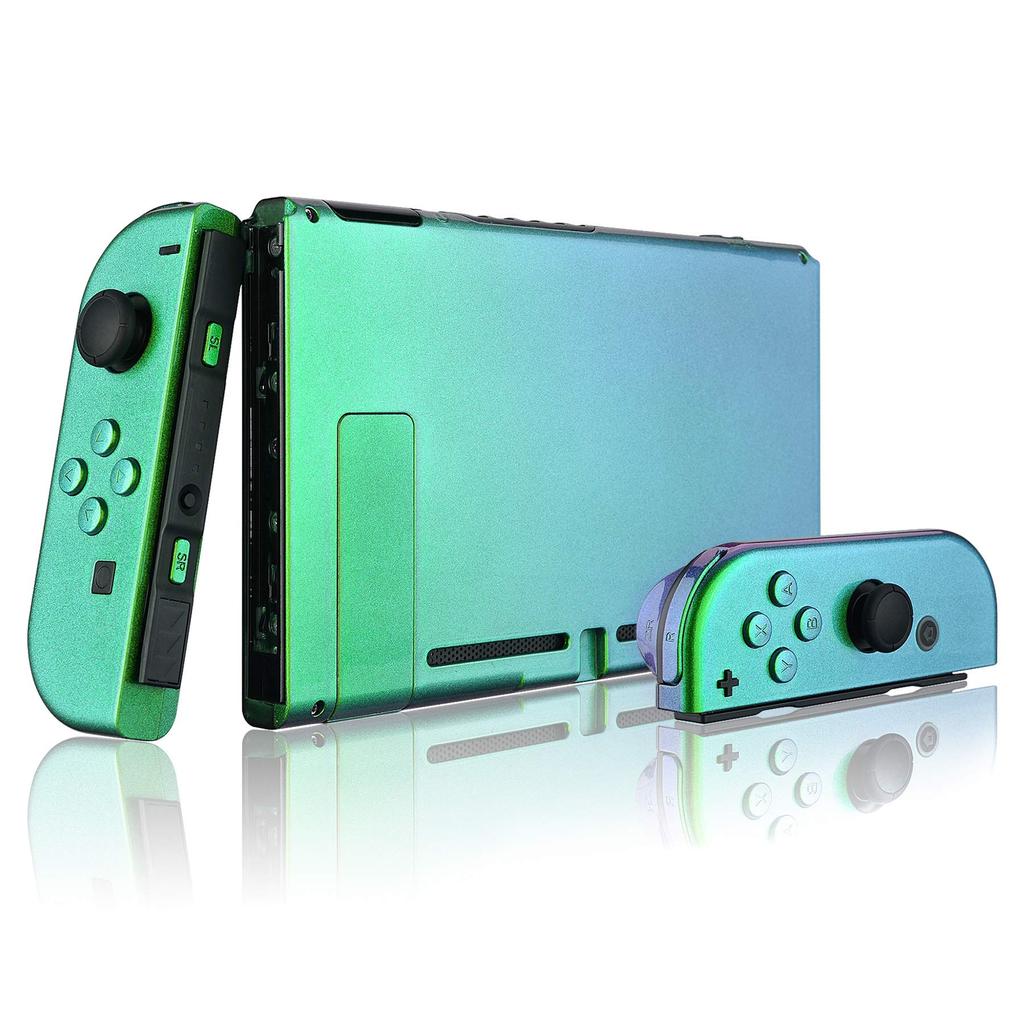 Custom DIY Replacement Case Shell Compatible with eXtremeRate Glossy Color Back Plate Compatible with Switch Holder Handle Controller Housing