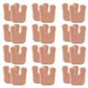 24Pcs U-Shaped Felt Callus Pads Self-Stick Adhesive Soft Pad Foot Cushions Set