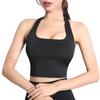 Pleated Back Backless Sportswear Adjustable Strap Women's Underwear Fashionable Pleated Bra  Yoga