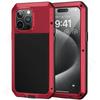 Чехол для iPhone 17 16 15 14 13 12 11 Pro Max XS XR 8 7 Plus SE Металлический Прочный 360 Полная Защита Корпуса Ударопрочный Бронированный Защитный Чехол