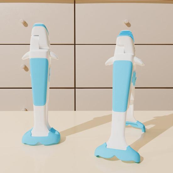 Зажим против ожогов Нескользящие кухонные щипцы Жаростойкий пластиковый инструмент для мисок и противней Дизайн кита Захват для кастрюль Многофункциональный кухонный инструмент