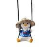 Gypsum Birthday Gift Car Pendant Swing Duck Rearview Mirror Decoration Vehicle Interior Accessories