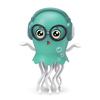 Dancing Squid Toy, Swinging Squid, Moving Plush Toy with Obstacle Avoidance Sensor, LED Lights & Music, Educational Toy for Dogs, Cats, and Kids,