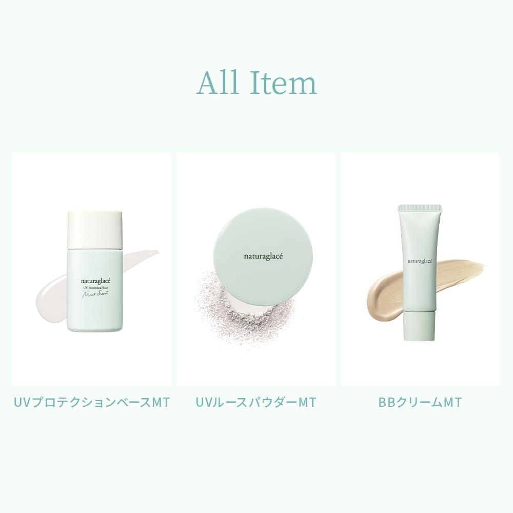 Natura Glace UV Loose Powder Mint Clear Color SPF40 Mint Scent Soap Remover PA+++