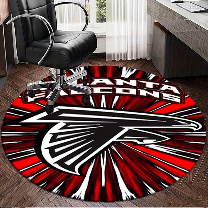 Atlanta Logo Round Rug for Livingroom,Bedroom, Palyroom, Chair Rug, Area rug, Circle Carpet, Large Size Fan Christmas gift