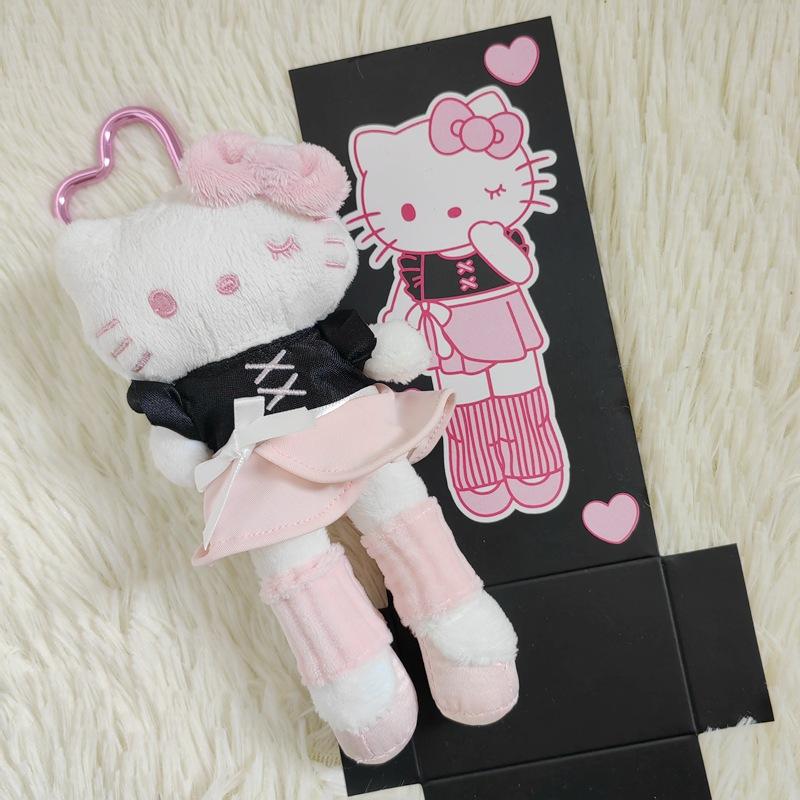 Серия Hello Kitty Kawaii Одежда Юбка Длинные Ноги Кот Китти Подвеска Плюшевая Игрушка Кукла Подвеска для Сумки Брелок Кукла Подарок