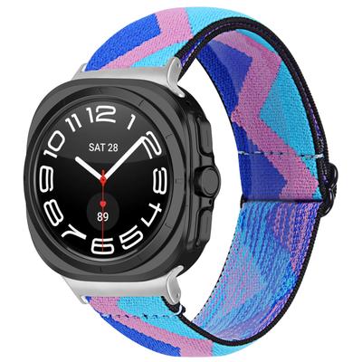 Для Samsung Galaxy Watch Ultra 47 мм ремешок для часов с серебристым коннектором, регулируемый эластичный ремешок на запястье