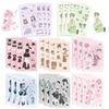 8 Kawaii Salt Sweet Girl Stickers Waterproof Diary Hand Account Stickers Gu Card Stickers DIY Decorative Stickers Ins Stickers