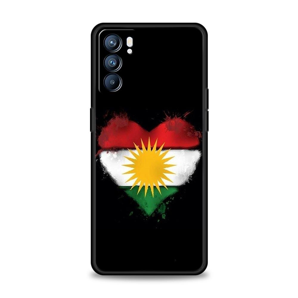 Чехол для телефона с флагом Курдистана K-Kurdistan для Oppo Reno13 Reno12 Reno11 F Reno10 Pro A54 5G Find X5 A53 A52 A9 A17 A78 4G A79 A80 A98