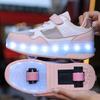 Летние светящиеся кроссовки для детей, обувь для трения, детская обувь, обувь с зарядным светильником, детские светящиеся кроссовки