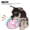 Plush Filled Donut Dog Toy Chew Tough Interactive Dog Chew Toy Squeaky Dog Toy  Interactive Play