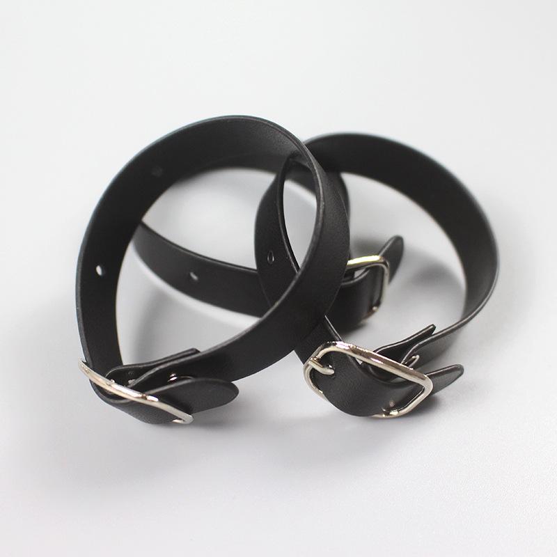 Easy to Write Double Sided PU Luggage Tag Alloy Buckle Rust Proof Copper Rivet for Travel Baggage Identification