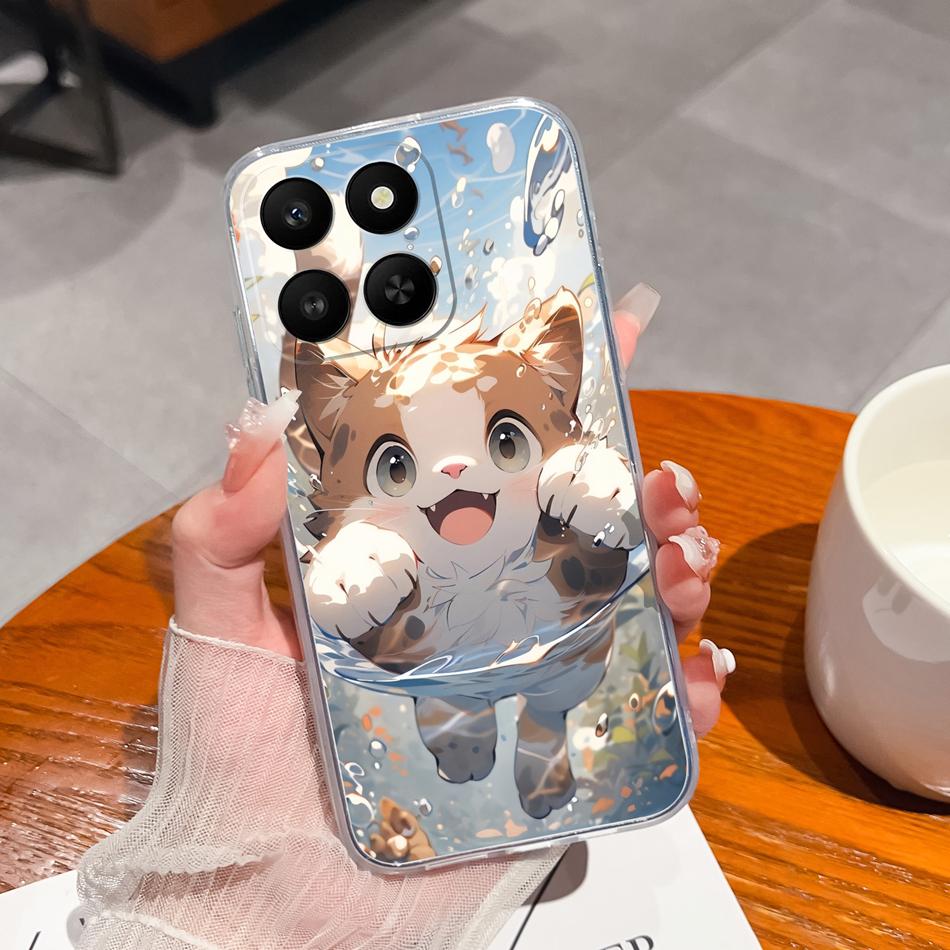 For Honor 400 Smart Phone Case Leisure Style Patterns Soft Silicone TPU Transparent Lightweight Cover For Honor400 Smart Bumper