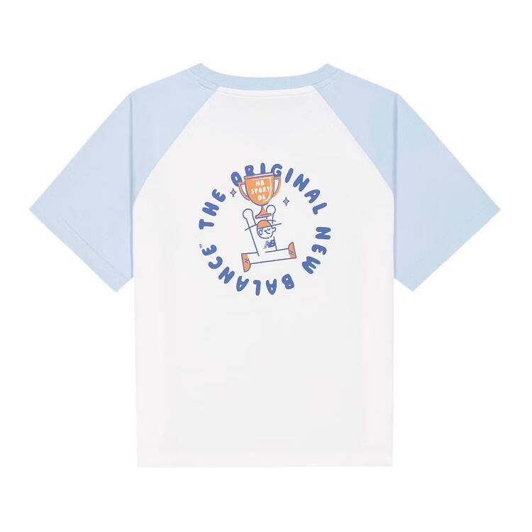 New Balance Kids T Shirts Crew Neck Moderate 7EG6S013-BL