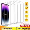 5Pcs Tempered Glass For iPhone 15 13 11 12 14 Pro Max Mini Screen Protector For IPhone 16 17 8 Plus X XR XS MAX Protective Glass