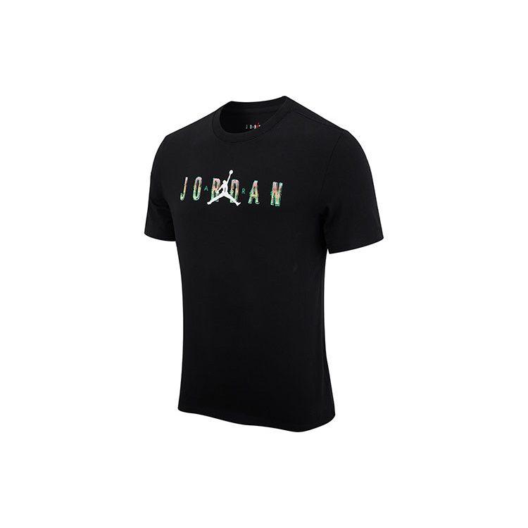 Jordan Спортивные футболки мужские черные с круглым вырезом умеренные CZ8084-010