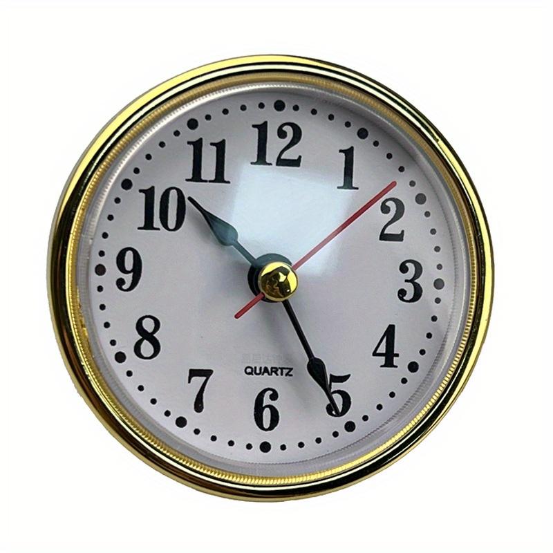 2-1/2" (65mm) Classic Clock Craft Quartz Movement Round Clocks Head Insert Roman/Arabic Number DIY Little Clock