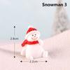 Micro Landscape Fairy Garden Christmas Accessory Santa Claus Figurines Miniature Snowman Xmas Tree