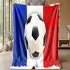 France national football team Theme blanket Soft Flannel Blanket Plush Throw Blanket Cozy Sofa Bed Blanket for Home Decor