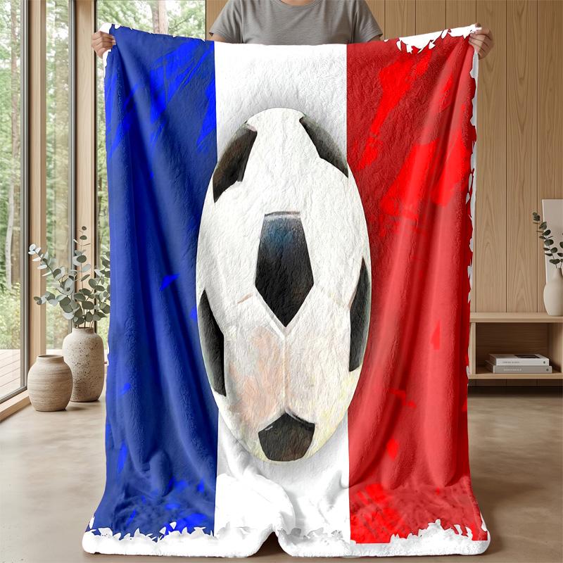 France national football team Theme blanket Soft Flannel Blanket Plush Throw Blanket Cozy Sofa Bed Blanket for Home Decor