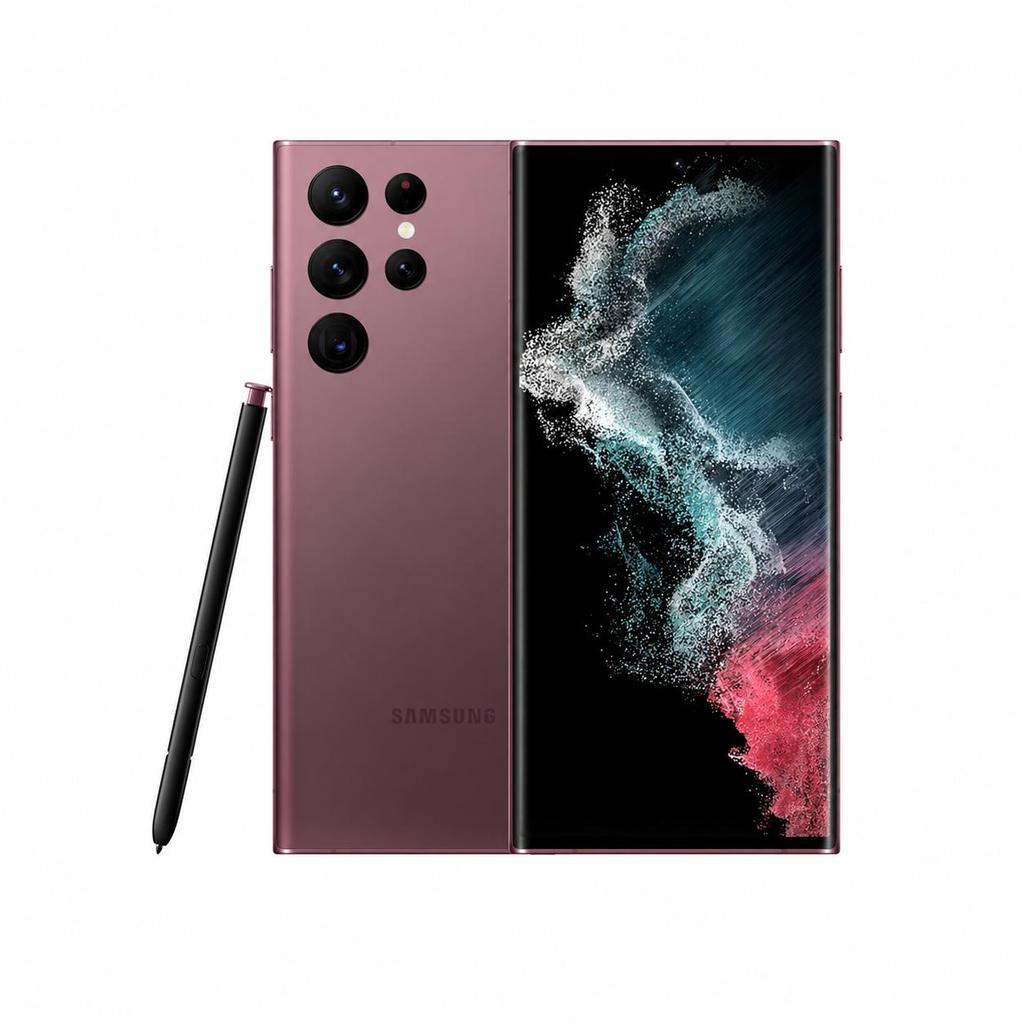 Восстановленный смартфон Samsung Galaxy S22 Ultra 5G 256 ГБ, разблокированный, камера 108 МП, 10-кратный оптический зум, S Pen, версия для США