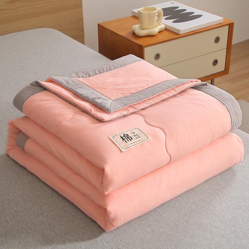 Mei Yun Ge Pure Color Washed Cotton Yarn Summer Quilt