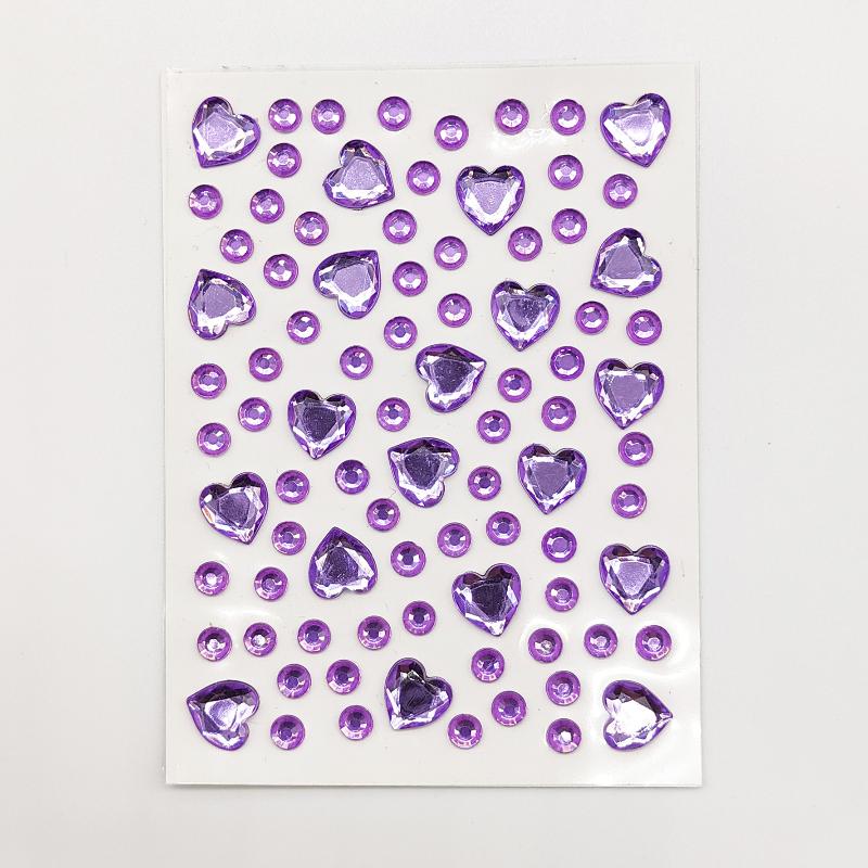 Цветные наклейки-стразы в форме сердца, 3D, для лица, тату, наклейки для теней для век для фестиваля, вечеринки, сцены, боди-макияжа, блеск