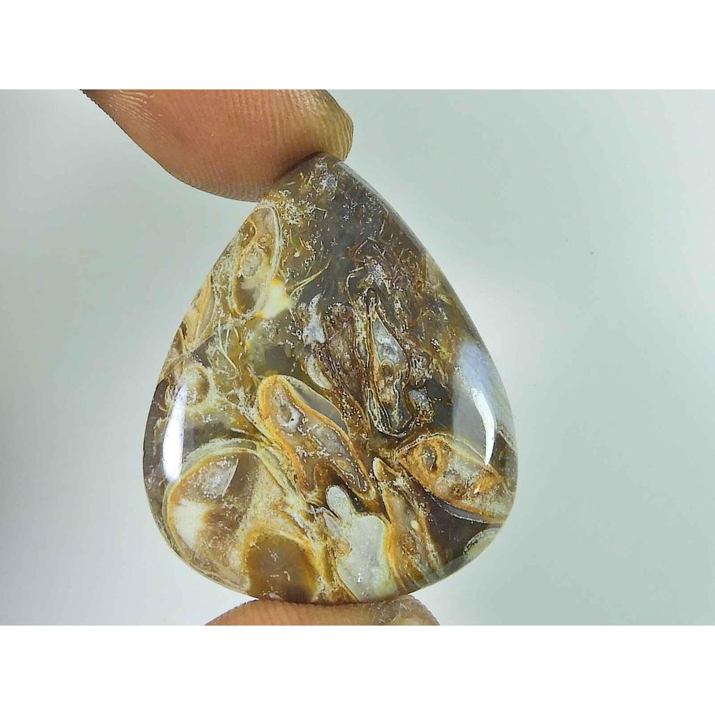 52Cts. Натуральный Кальцит Овальный Кристалл Кабошон Свободный Драгоценный Камень 29X37X06 ММ SK-3418