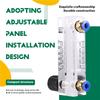 AT19-4T 0.1-1L/MIN Acrylic Variable Area Flow Meter Adjustable Panel Mount Gas Rotameter Air Flow Rate Controller