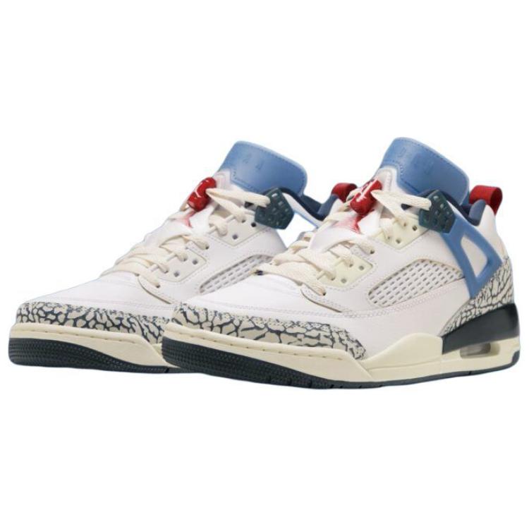 Air Jordan Spizike Low Motion White Armory Navy Aegean Storm Gym Red HM3712-164