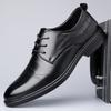 Новая кожаная обувь мужская деловая дышащая повседневная мужская обувь для костюма рабочая обувь жених свадьба мужская обувь