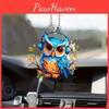 Очаровательный акриловый мультяшный кулон-сова для стильного украшения автомобиля