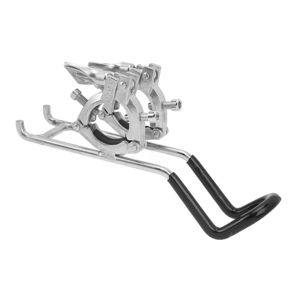 Boat Fishing Rod Holder Stainless Steel Double Clamp Fishing Pole Dock Support for Yacht Boats