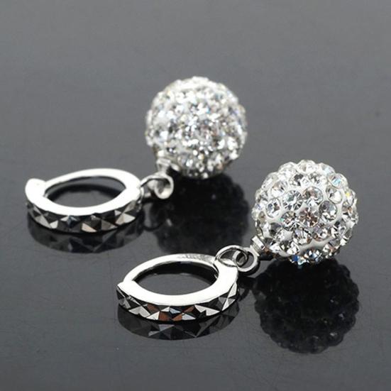 Серьги Water Diamond Round Ball Drops Embrace Earrings