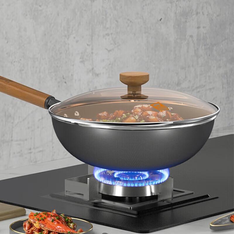 Kangbach 32cm Carbon Steel Wok Set