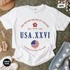 Футбольная футболка США США XXVI, Винтажная футбольная футболка, Футболка Comfort Colors, Подарок болельщику Чемпионата мира по футболу 2026, Американская футбольная футболка