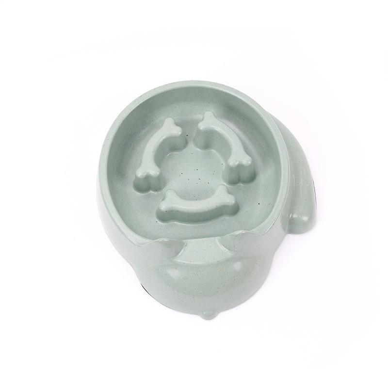 Медленная кормушка для домашних животных, нескользящая миска для корма для собак из бамбукового волокна, антизаглатывающая миски для кошек и щенков, медленное кормление для собак средних и маленьких пород