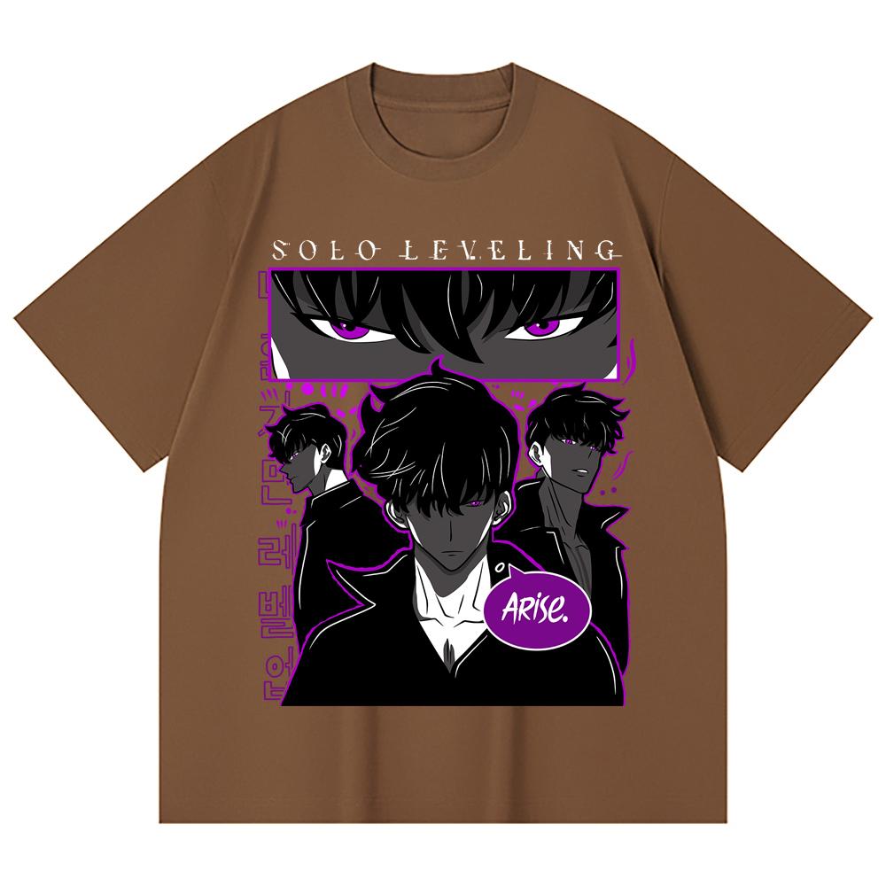 230 Gsm 100% Cotton Solo Leveling V11 Print Unisex Heavy Cotton T Shirt