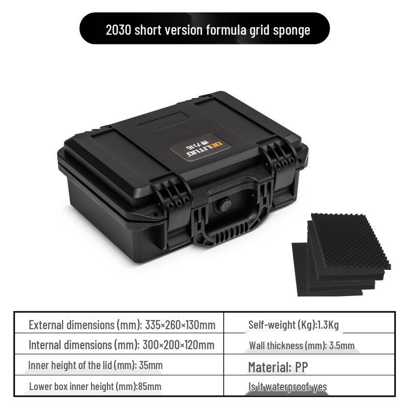 Пластиковый водонепроницаемый ударопрочный защитный бокс для камеры и оборудования