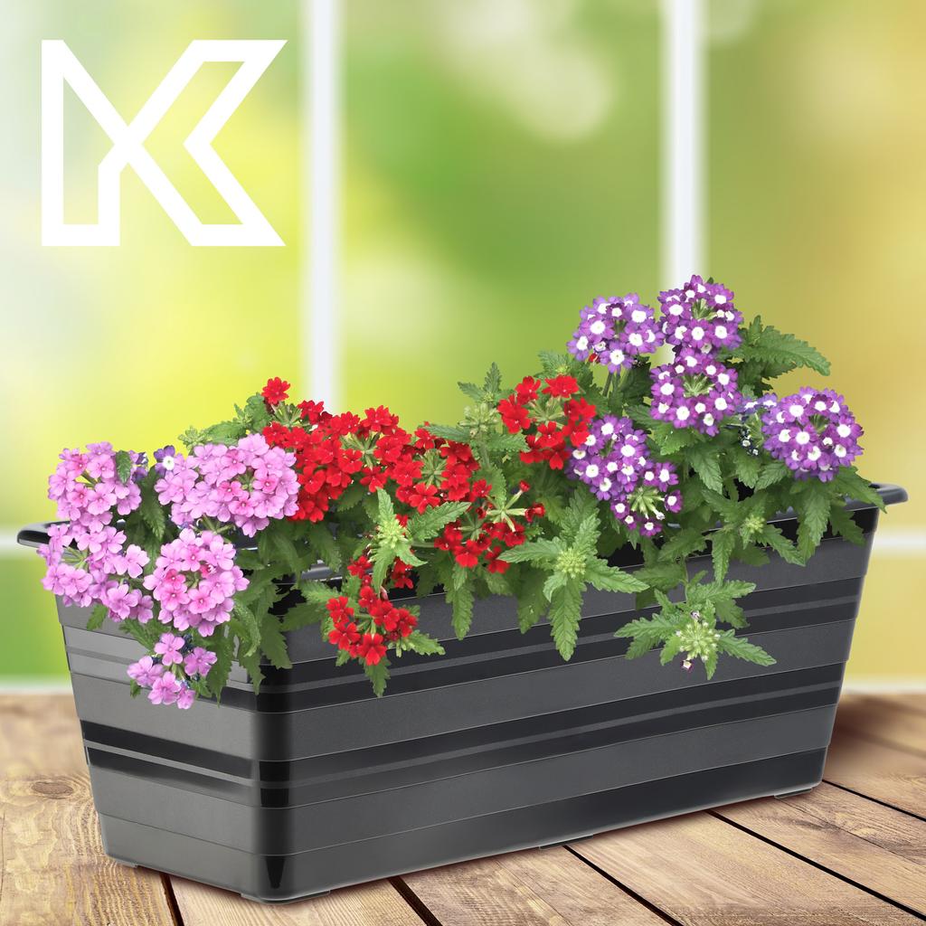 KADAX Doniczka Balkonowa 40cm Skrzynka Na Kwiaty