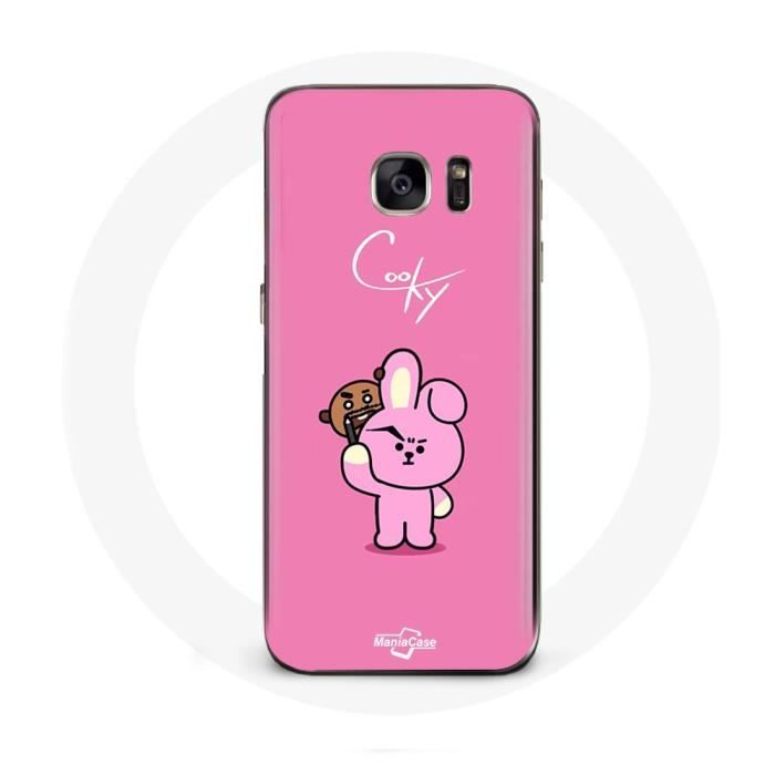 Coque pour Samsung Galaxy S6 BTS Bangtan Sonyeondan BT21 Shooky Suga Et Cooky Jungkook
