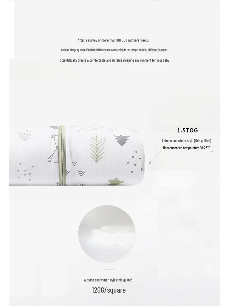 Спальный мешок Bazaitu Baby Cotton Anti-Kick - жилет для новорожденных весной и осенью