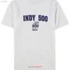 Мужская футболка Indy 500 с потертостями Белая Маленький размер винтажная Стильная дышащая топ homme Для повседневной носки мода