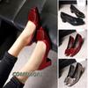 Туфли женские туфли-лодочки модные квадратные каблуки сексуальные высокие каблуки свадебные туфли женские новые офисные туфли красные туфли-лодочки вечерние повседневные весна осень