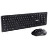 3R Solution Wireless Keyboard and Mouse 108 Japanese Black 5-Button Set, 2.4GHz, Ergonomic, Keys, 800/1200/1600dpi,
