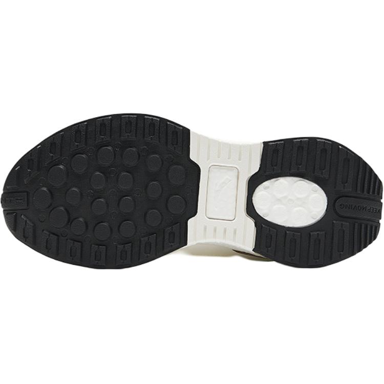 Anta Kids Mesh Fashion Comfortable Lightweight Shock Absorption Low Top Casual Shoes Men Casual Shoes White Beige Orange A12438875-1