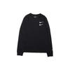 Nike Swoosh Повседневный Спортивный Двойной Крючок Круглый Вырез Длинный Рукав 'Черный' DB6156-010