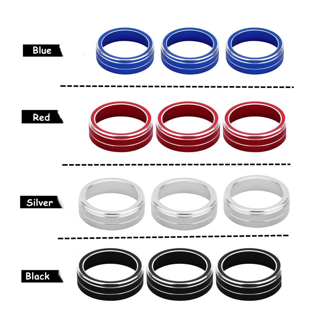 Air Condition Knob Trim Ring Climate Control Adjust Button Cover For Volkswagen VW Golf MK7 Tiguan Passat B8 T-ROC Atlas Ateca