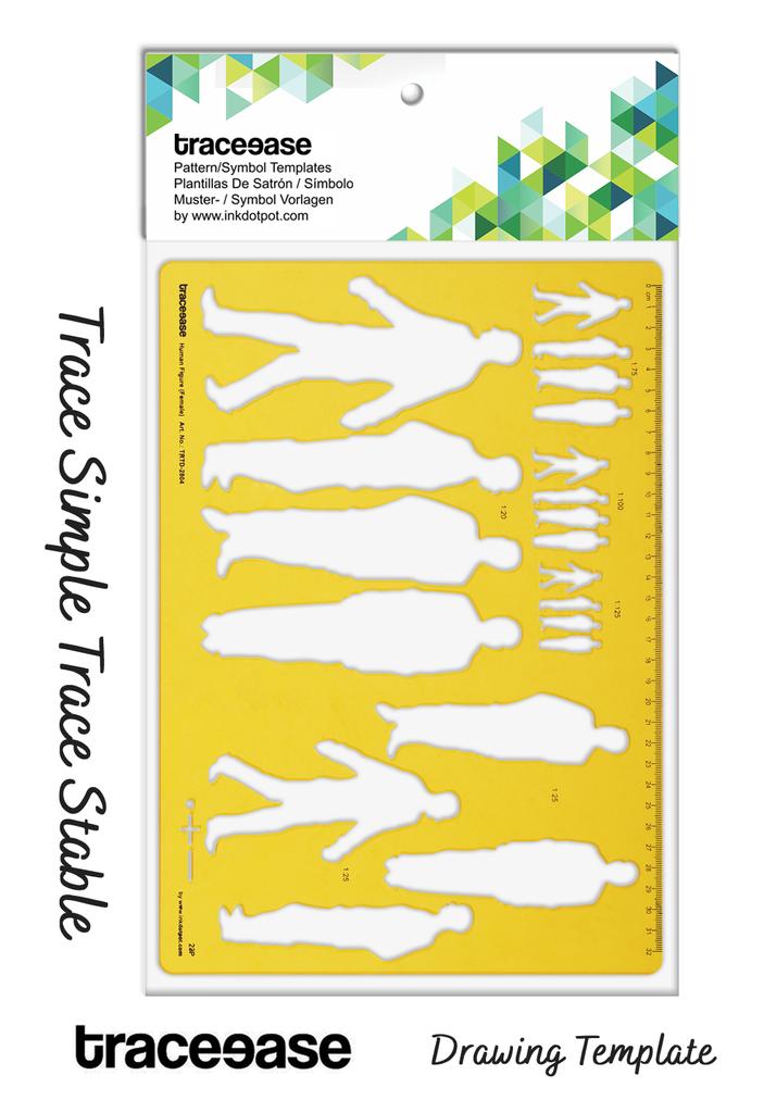 Traceease Handicap Symbol Human Template Designer  s Drafting Tools Stencils- 1
